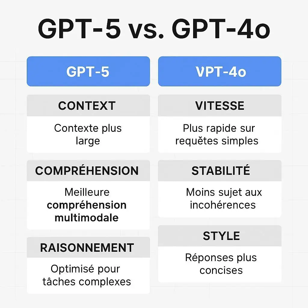 GPT-5 : comment récupérer GPT-4o dans le sélecteur de modèles ? #2