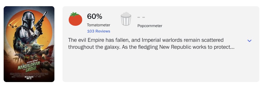 The Mandalorian & Grogu se fait démonter par les critiques
