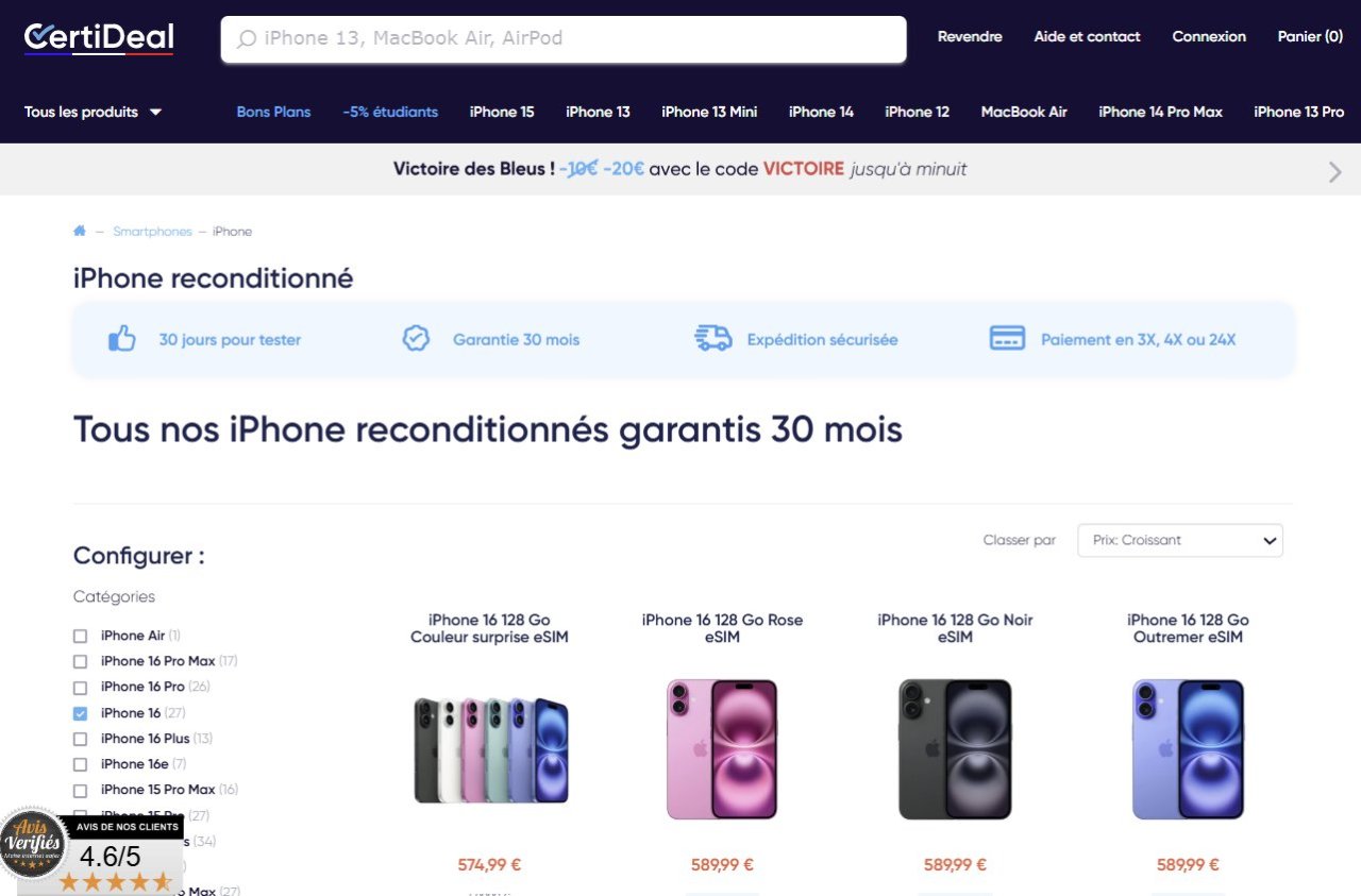 Quel est le site le plus fiable pour acheter un iPhone reconditionné en France en 2026 ? #3