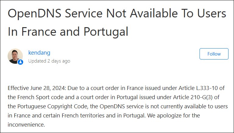Quad9 coupe son DNS gratuit aux Français : par quoi remplacer 9.9.9.9 ? #3