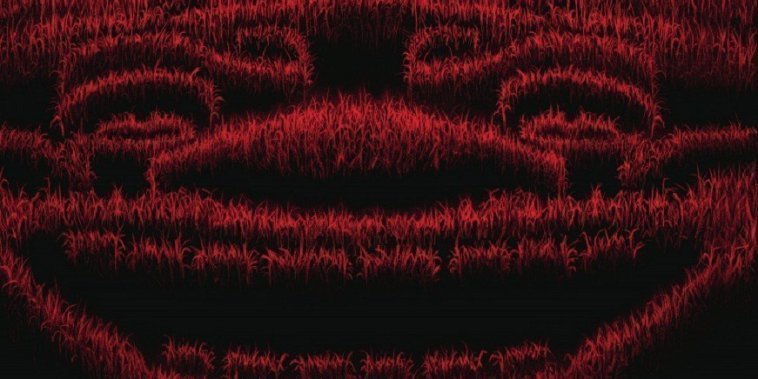 Clown in a cornfield