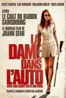 Affiche La Dame dans l'auto avec des lunettes et un fusil