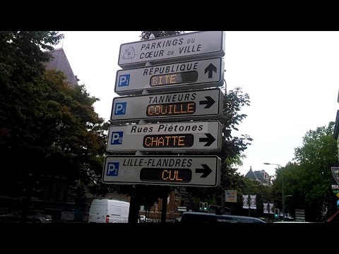 Un hacker pirate des panneaux de parking à Lille et affiche des obscénités #2