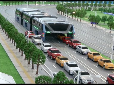 Transit Elevated Bus : un monstre urbain qui enjambe tout sur son passage