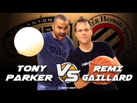 Tony Parker et Rémi Gaillard font des paniers impossibles #2