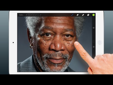 Le portrait hyperréaliste de Morgan Freeman fait à l’iPad serait un Fake #2